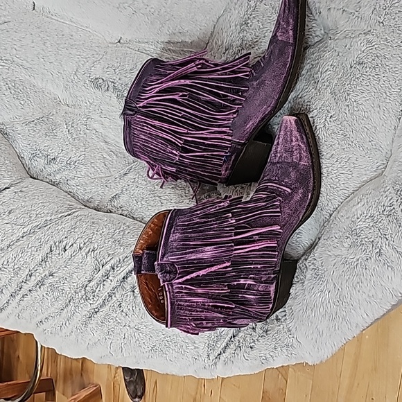 ROPER FRINGE BOOT- PURPLE 7.5 NEW - Picture 14 of 16
